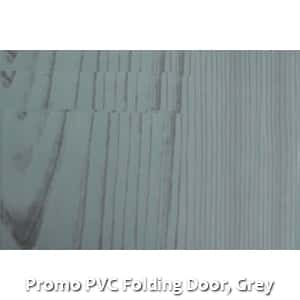 Promo PVC Folding Door, Grey