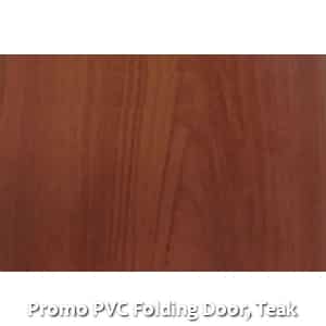 Promo PVC Folding Door, Teak