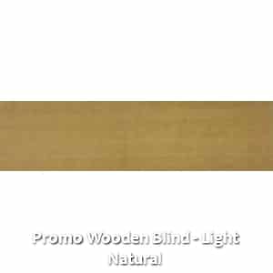 Promo Wooden Blind - Light Natural