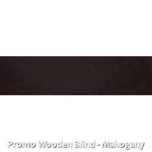 Promo Wooden Blind - Mahogany