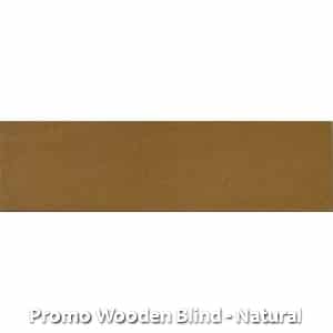 Promo Wooden Blind - Natural