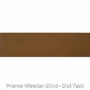 Promo Wooden Blind - Slat Teak