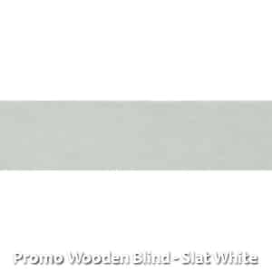 Promo Wooden Blind - Slat White